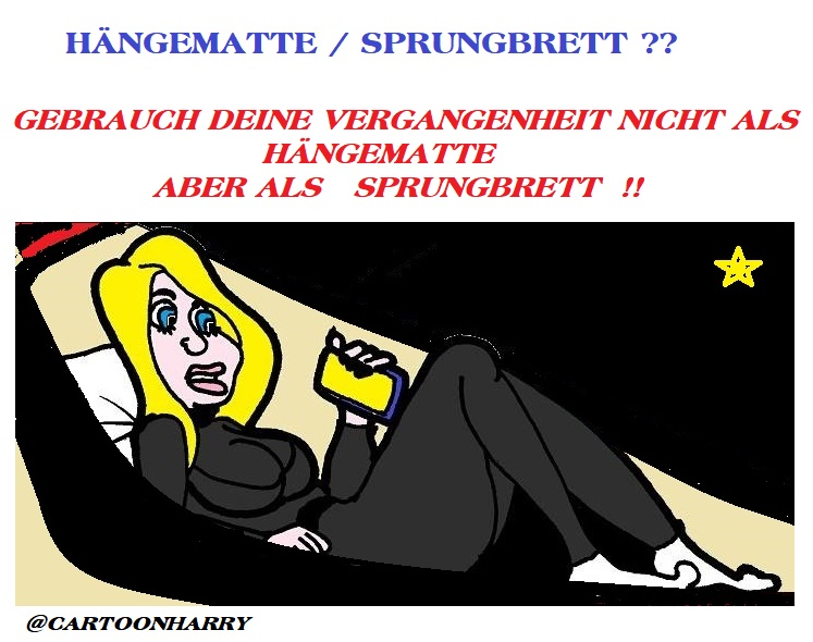 Cartoon: Hängematte / Sprungbrett 1