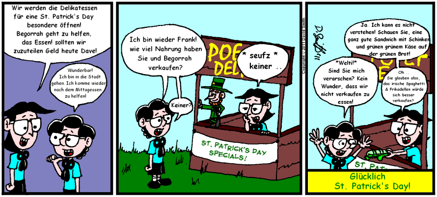 Comic: Dichter Tinte. Karikatur für 17. März 2011 1