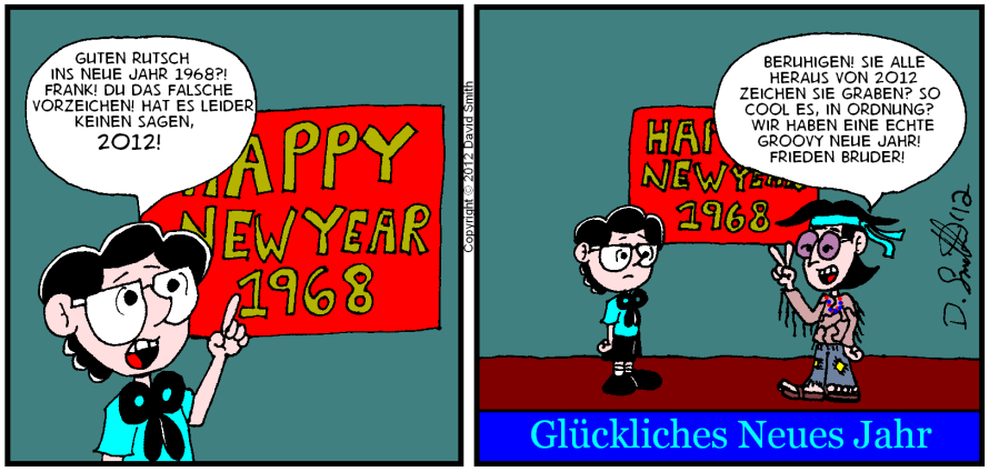 Comic: Dichter Tinte. (Poet Ink.) Karikatur für 2. Januar 2012 1