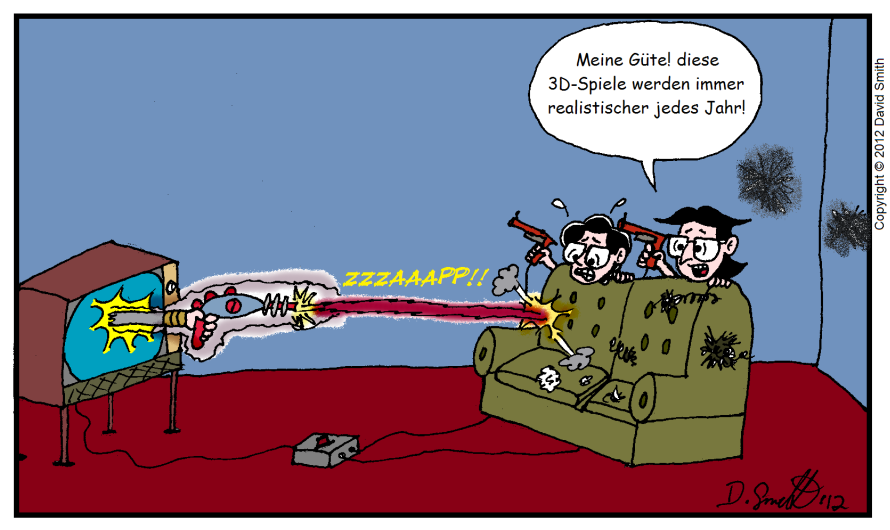 Comic: Dichter Tinte. Karikatur für 16. April 2012 1