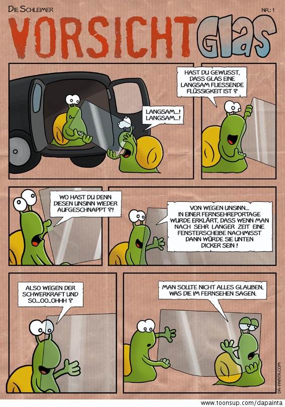 Comic: Vorsicht Glas 1