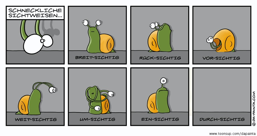 Cartoon: Schneckliche Ansichts Sachen 1