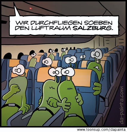 Cartoon: Flugzeug Durchsage... 1