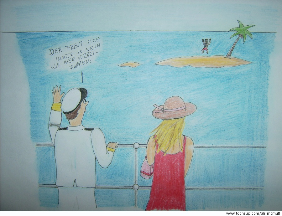 Cartoon: Netter Inselbewohner 1
