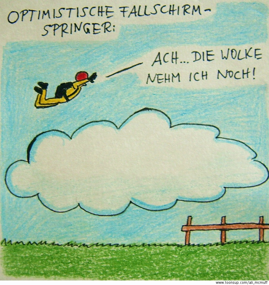 Cartoon: Fallschirmspringer 1