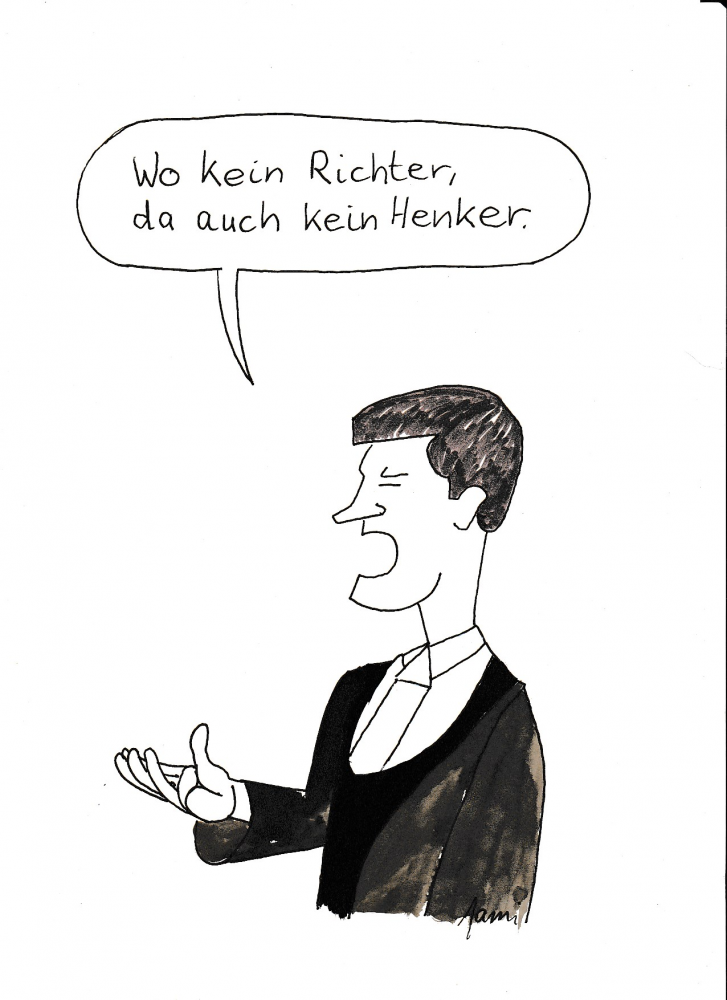 Cartoon: Einnehmender Staatswanwalt 1