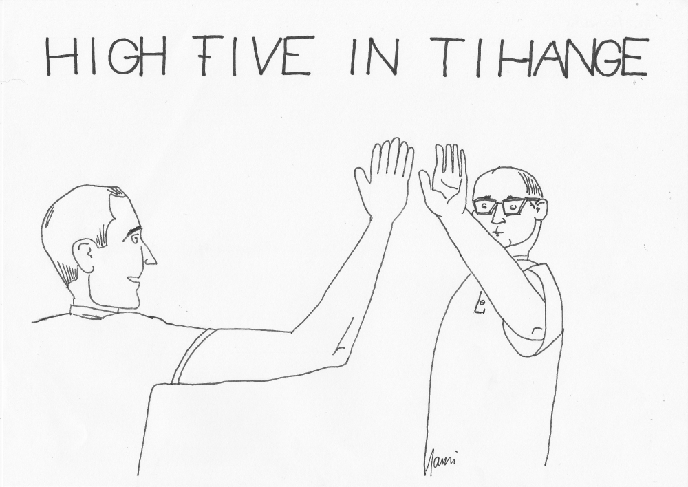 Cartoon: High Five in Tihange 1
