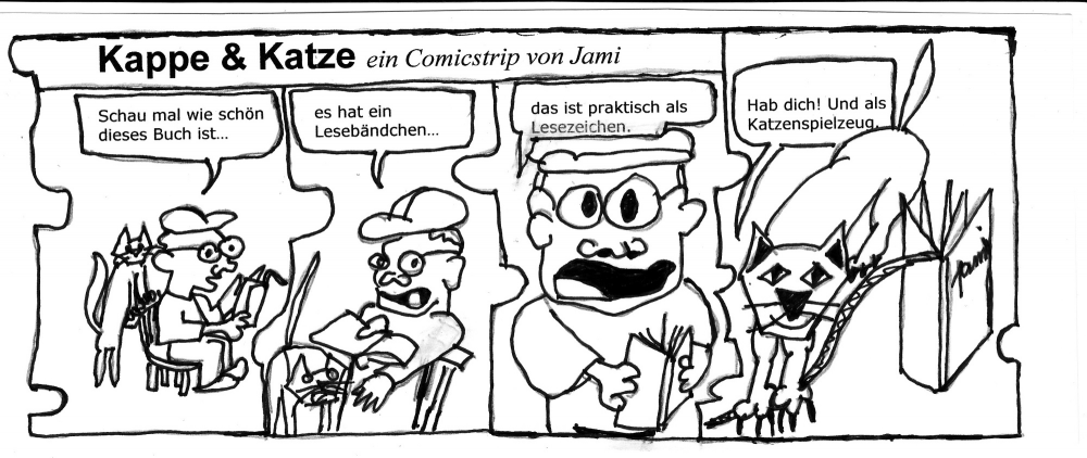 Comic: Kappe und Katze: Lesebändchen 1