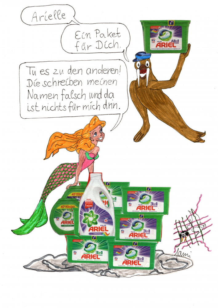 Cartoon: Post für Arielle 1