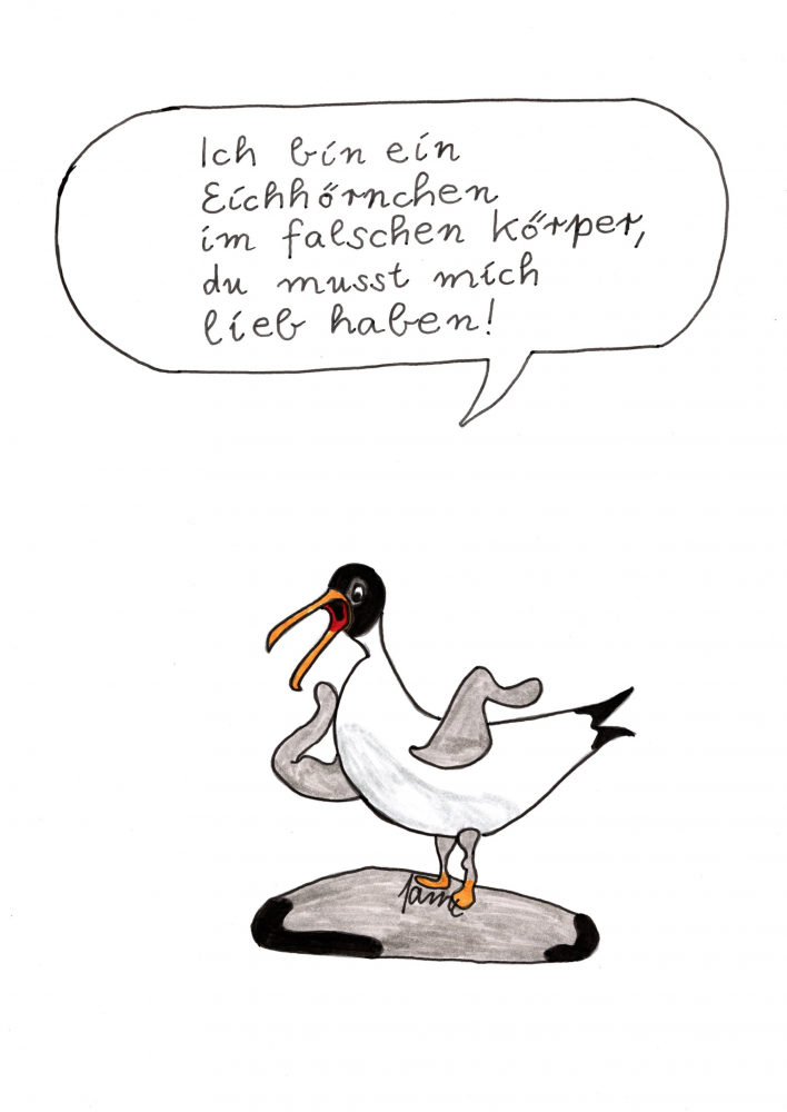 Cartoon: Lachmöwe 1