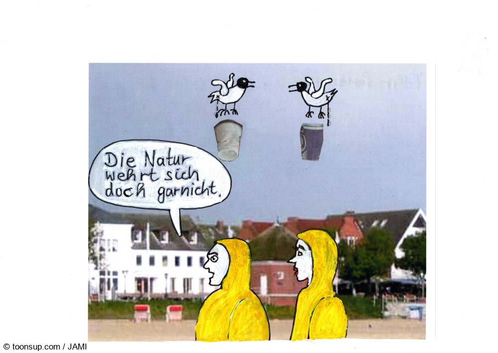 Cartoon: Die Natur wehrt sich ja gar nicht 1