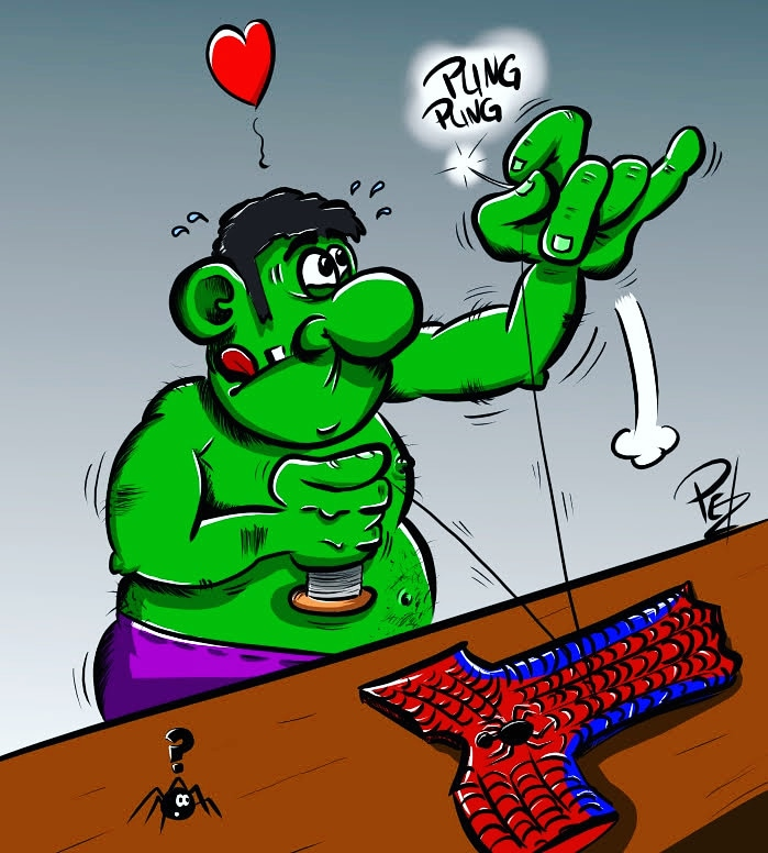 Cartoon: Hulk in Corona Zeiten 1