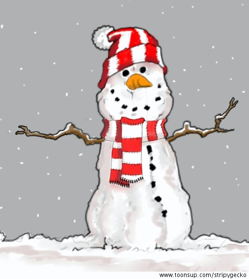 Cartoon: snowman 1