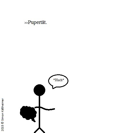 Cartoon: Pupertät 1