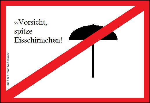 Cartoon: Achtung Eisschirmchen 1