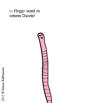 Cartoon: Heggy Regenwurm 1