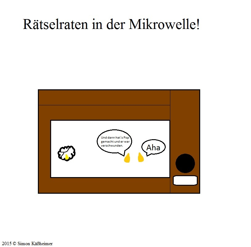 Cartoon: Rätselraten in der Mikrowelle 1