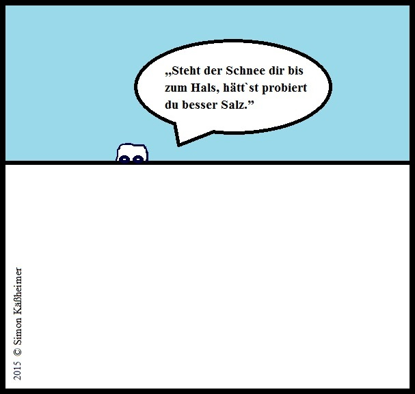 Cartoon: Schneeschippweisheit 1
