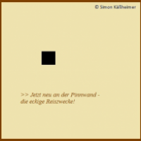 Eckige Reiszwecke