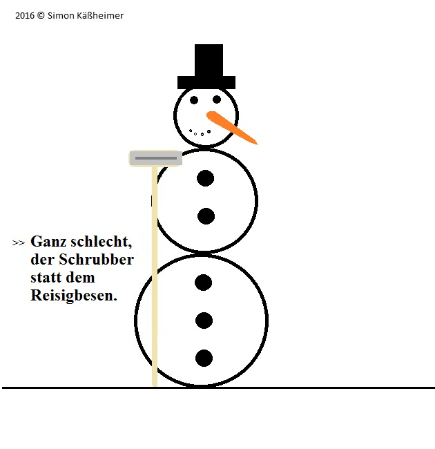Cartoon: Schneemannbaulektion II 1