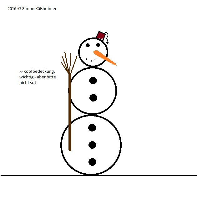 Cartoon: Schneemannbaulektion III 1