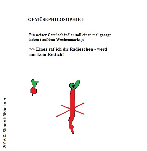 Cartoon: Gemüsephilosophie I 1