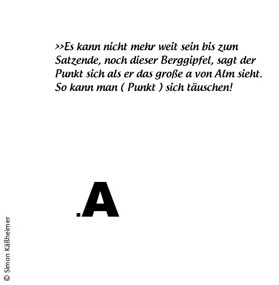 Cartoon: Punkt und A 1