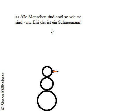 Cartoon: Eisi Schneemann`s Schicksal 1