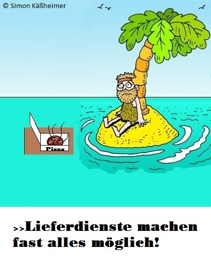 Cartoon: Insellieferservice 1