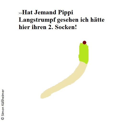 Cartoon: Pippi Langstrumpfs Strumpf 1