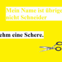Sind sie auch kein Schneider?