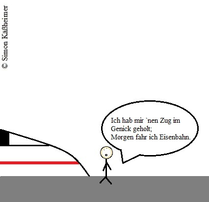 Cartoon: Zug geholt 1
