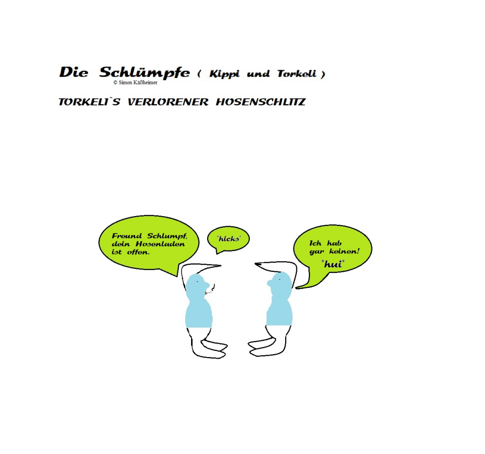 Cartoon: Die Schlümpfe - DER VERLORENE HOSENSCHLITZ 1