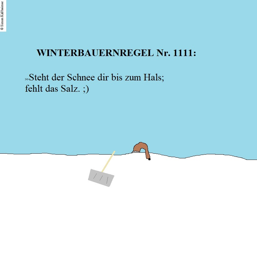 Cartoon: Nach dem Schnee ist noch im Schnee. ;) 1