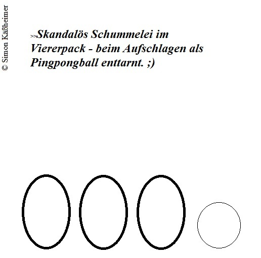 Cartoon: SCHUMMELEI EI EI EI 1
