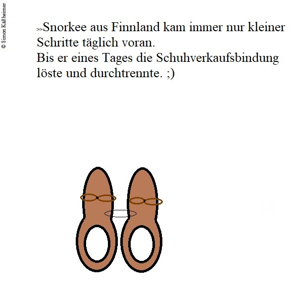 Cartoon: Schuh Schuh Schuhbindung 1
