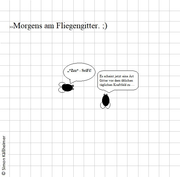 Cartoon: Fliegensciencefiction 1