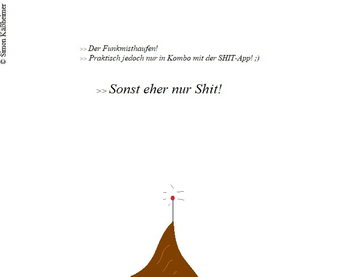 Cartoon: Ortbar mit der SHIT-App. ;) 1