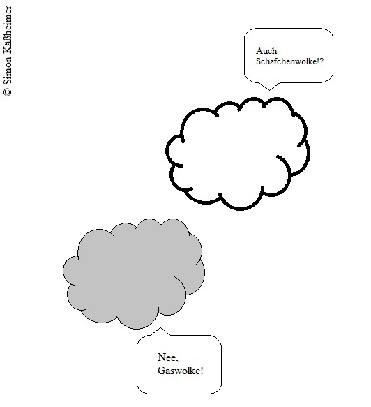 Cartoon: Wolkentreffen 1