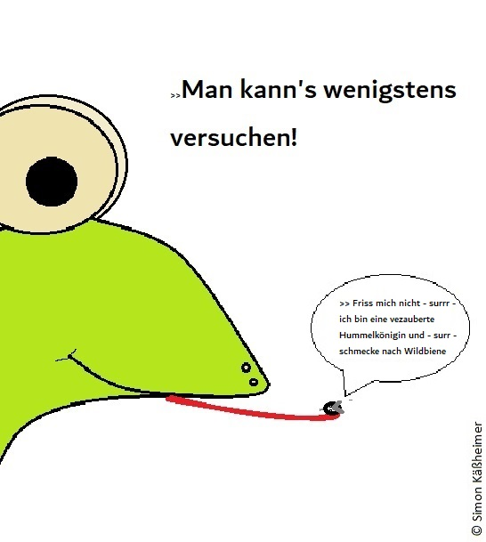 Cartoon: Der Frosch 1