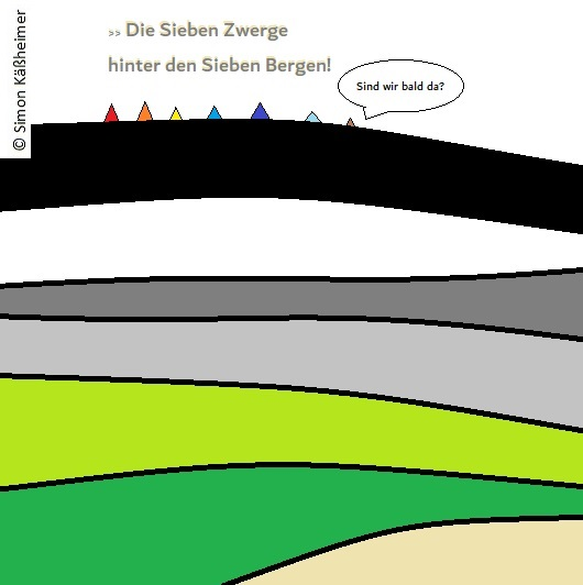 Cartoon: Sie haben noch sechs Berge vor sich. ;) 1
