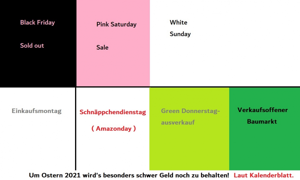 Anderes: Kaufkalender / - blatt 1