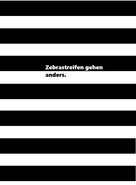 Illustration: Zebrastreifen 1