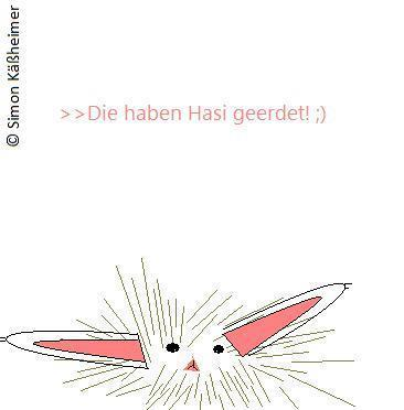 Cartoon: Hasenstallausmisten fatal 1