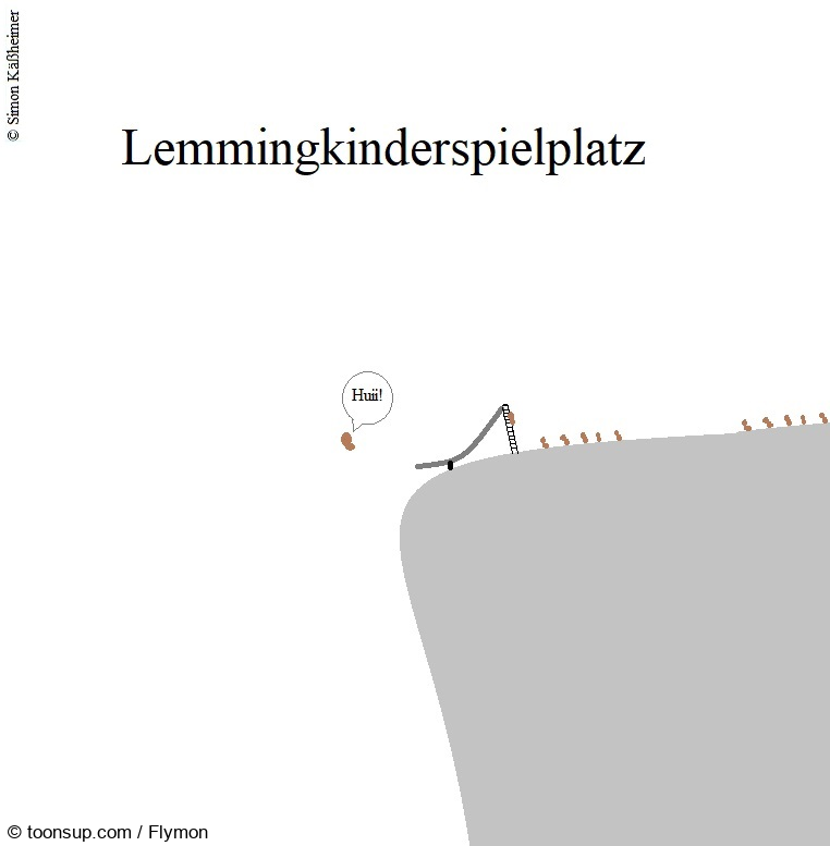 Cartoon: Lemmingkinderspielplatz 1