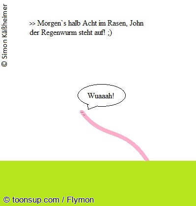 Cartoon: Morgens halb Acht ... 1