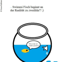 Swimmi Fisch kommt ins Grübeln