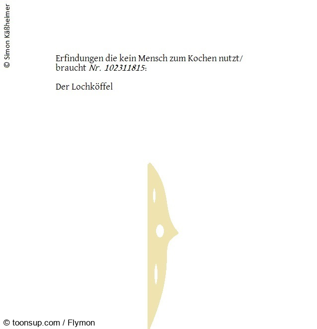 Cartoon: Kein Teigschaberrührstab - ein Unding. 1