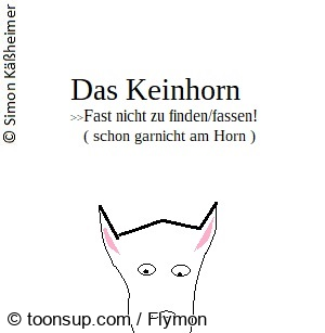 Cartoon: Keins - nicht ein Horn! 1