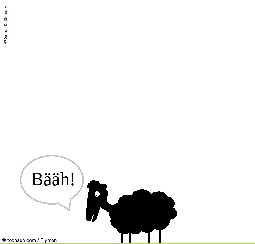 Cartoon: Schwarzes Schaf ( Blacksheep ) 1